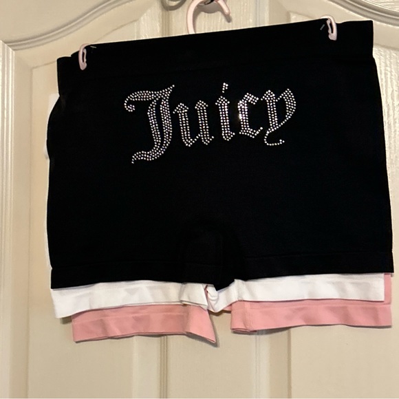 Juicy Couture 3 Pk Women's Rhinestones Underwear Panties Intimates plus size - Picture 2 of 12